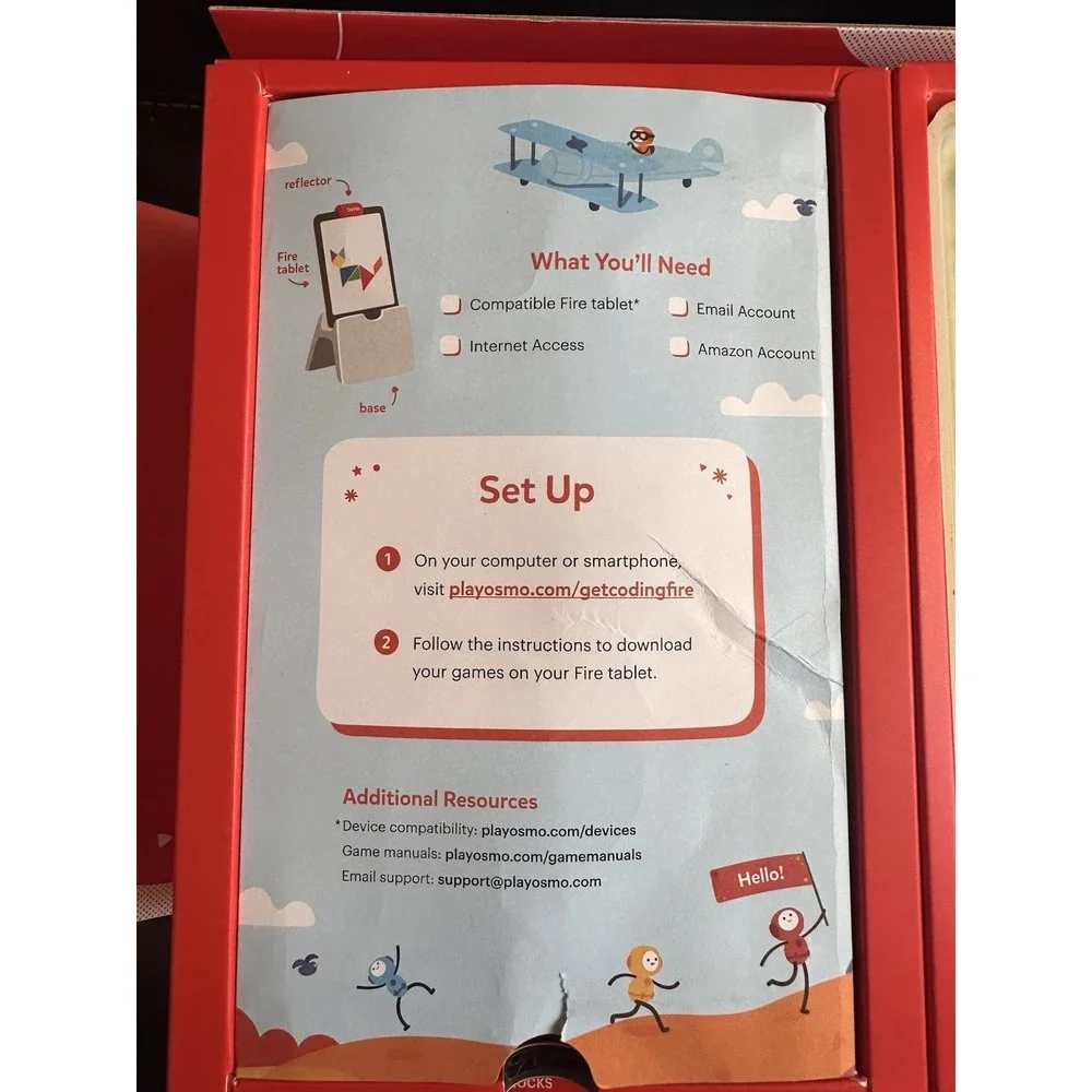 Osmo Coding Starter Kit for Amazon Fire Tablet Kids Learning Game‎ Set STEM